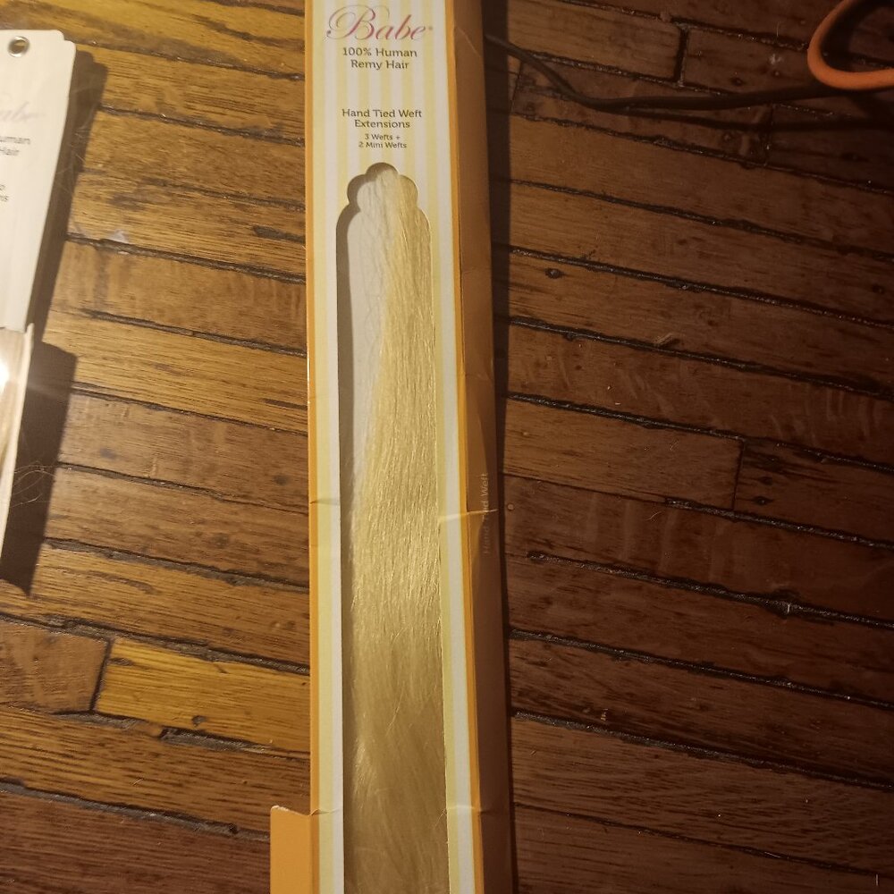 NEW *PATSY* , NEVER USED BABE 100% HUMAN REMY HAIR ☆ HAND TIED WEFT EXTENSION